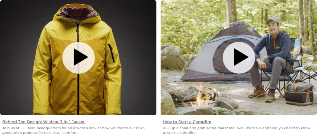 Example Product Tour: LL Bean
